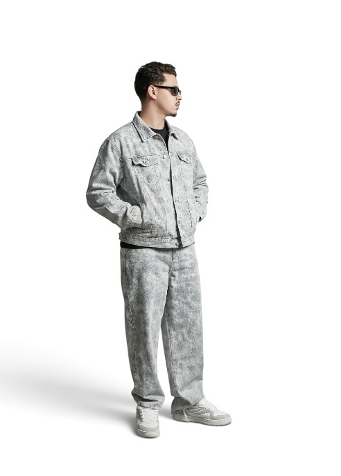 Ensemble Denim Gris Washed – Urban Style
