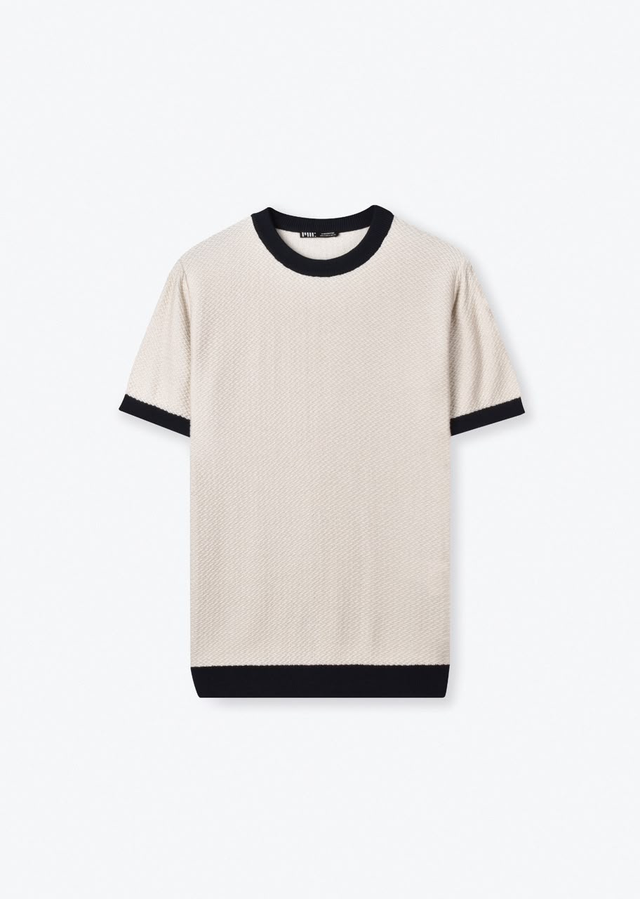 TEXTURED KNIT T-SHIRT
